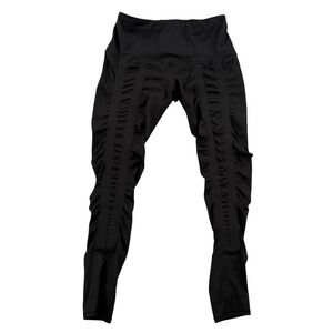 Sweetflexx Leggings Size 10 Womens Black Resistance Ruched Activewear Workout